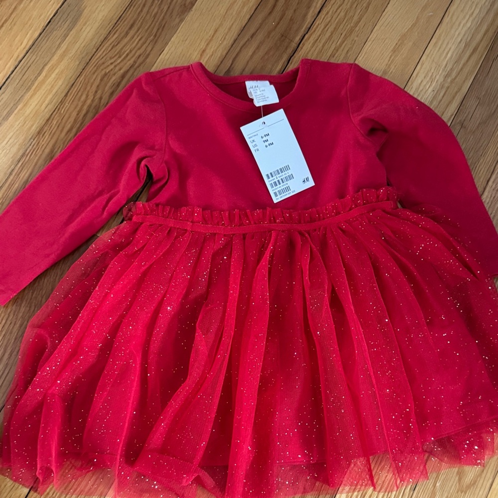H&M Sparkling Red Tulle Dress